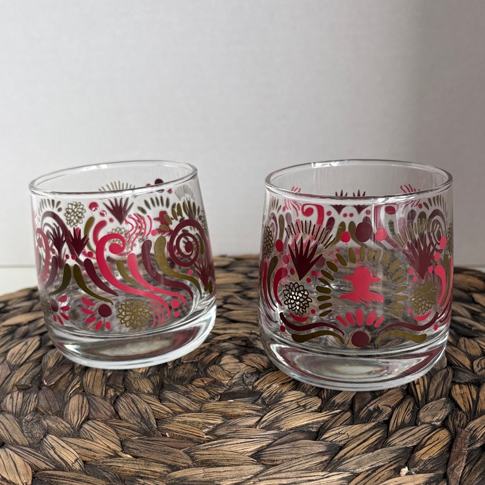 Don Julio Artist Collection Cocktail Glasses By Claudio Limon Set of TWO (2)